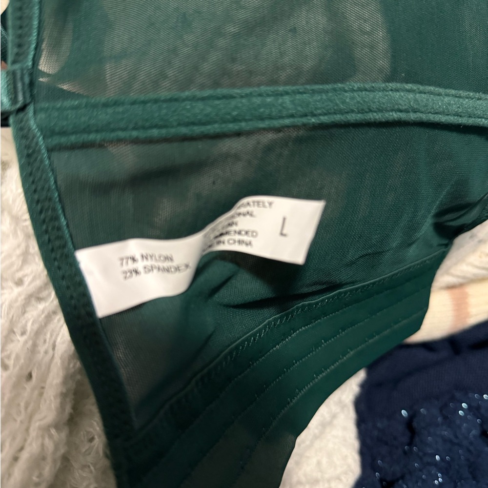 Green corset top